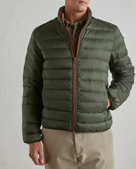 Imagen 0 de Cazadora de pluma natural de hombre