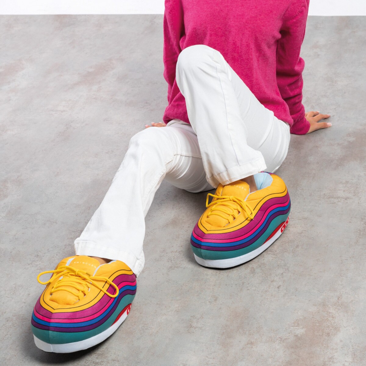 Zapatillas Flamingueo Grandes Andar por Casa Interior Acolchado