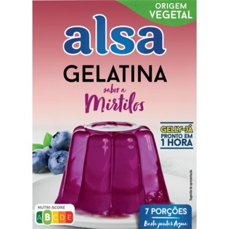 Gelatina de Mirtilos embalagem 105 g - Alsa