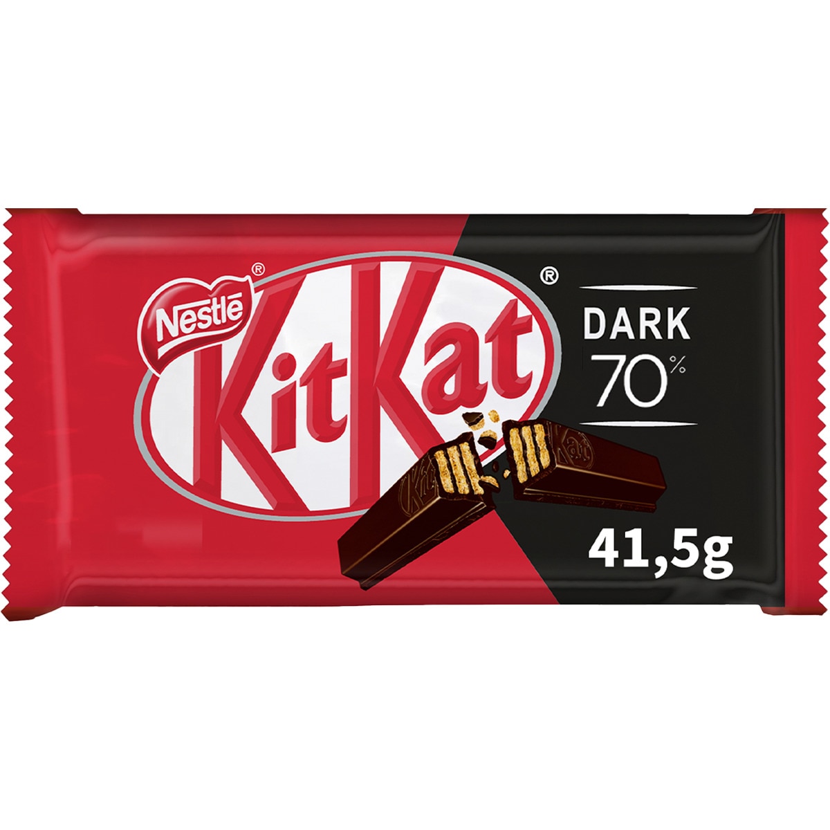 Snack de Chocolate 70% Negro embalagem 41,5 g