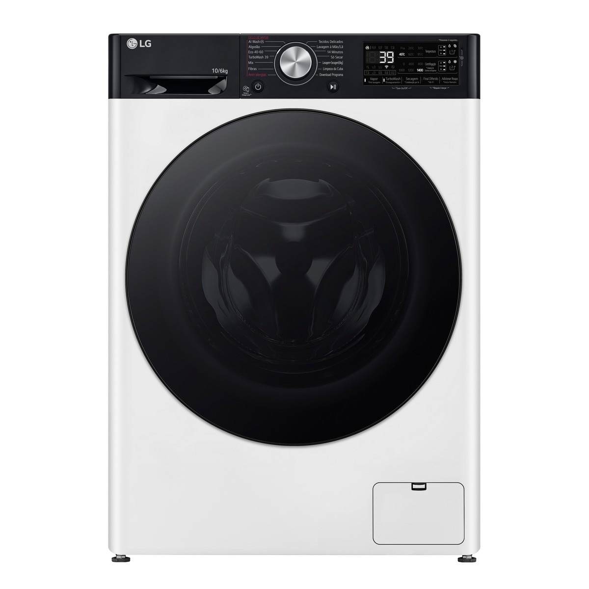 Imagem 0 de Máquina de Lavar e Secar Roupa LG F4DR7510SGH Carga Frontal de 10/6 Kg e de 1400 rpm - Branco