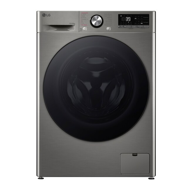 Imagem 0 de Máquina de Lavar e Secar Roupa LG F4DR7010SGS Carga Frontal de 10/6 Kg e de 1400 rpm - Inox