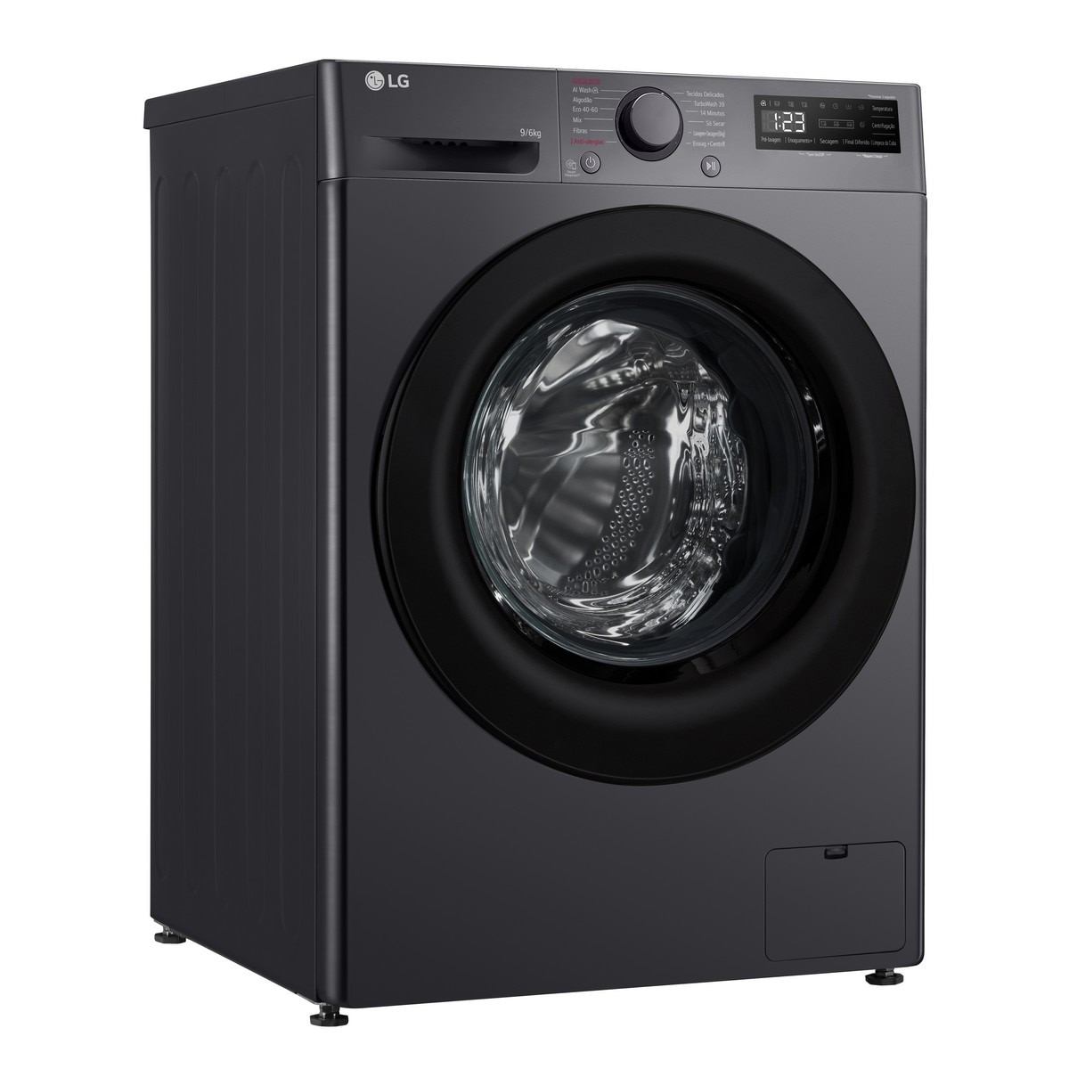 Máquina de Lavar e Secar Roupa LG F4DR509S6M Carga Frontal de 9/6 Kg e de 1400 rpm - Preto Preto-2