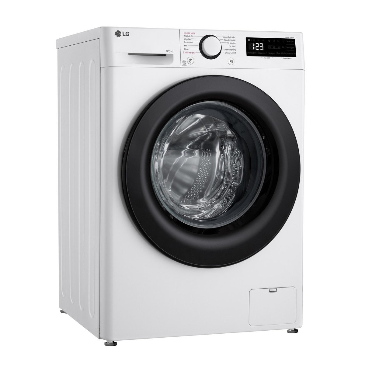 Máquina de Lavar e Secar Roupa LG F2DR5S8S6W Carga Frontal de 8/5 Kg e de 1200 rpm - Branco Branco-2