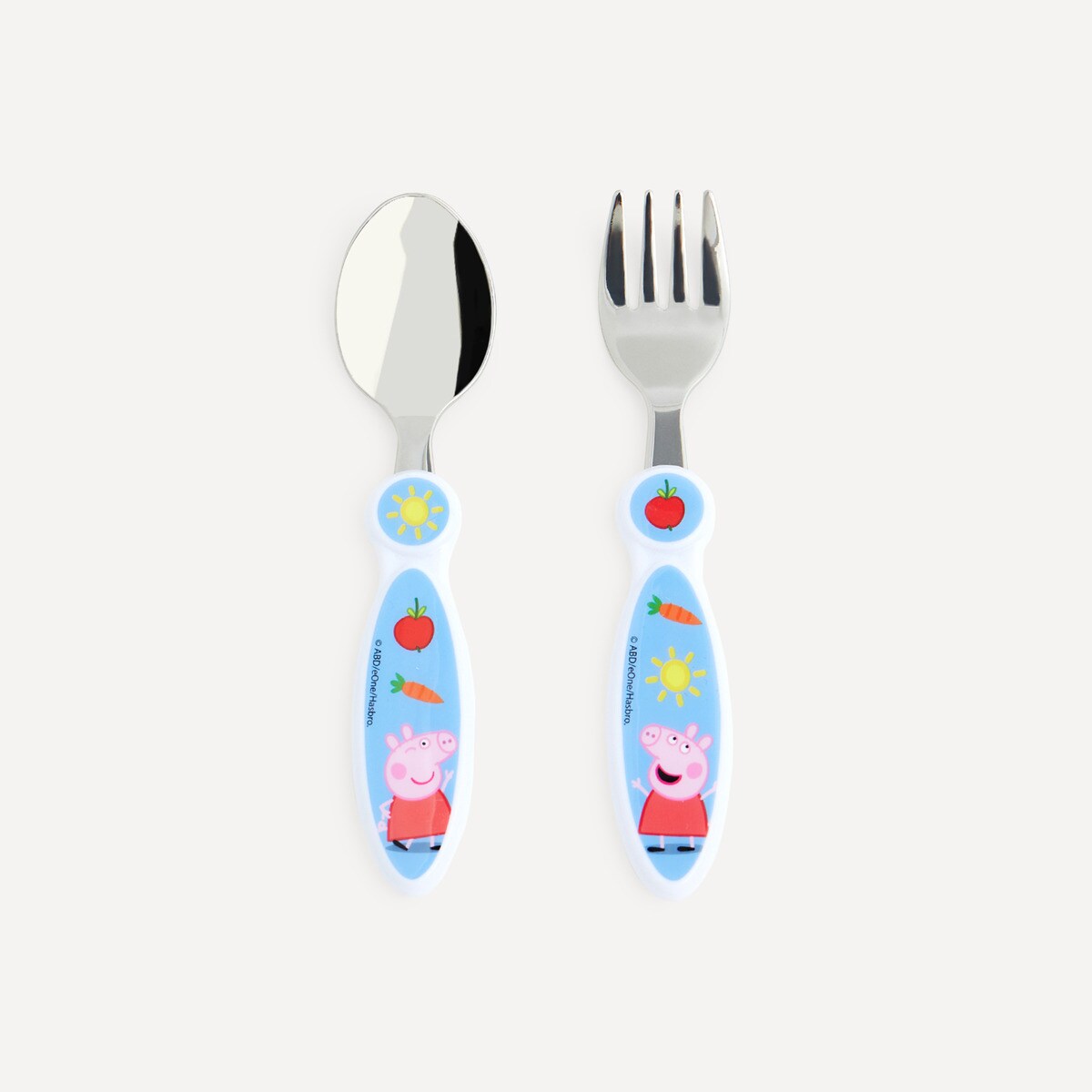 Set de cubiertos metálicos Peppa Pig Acero-1