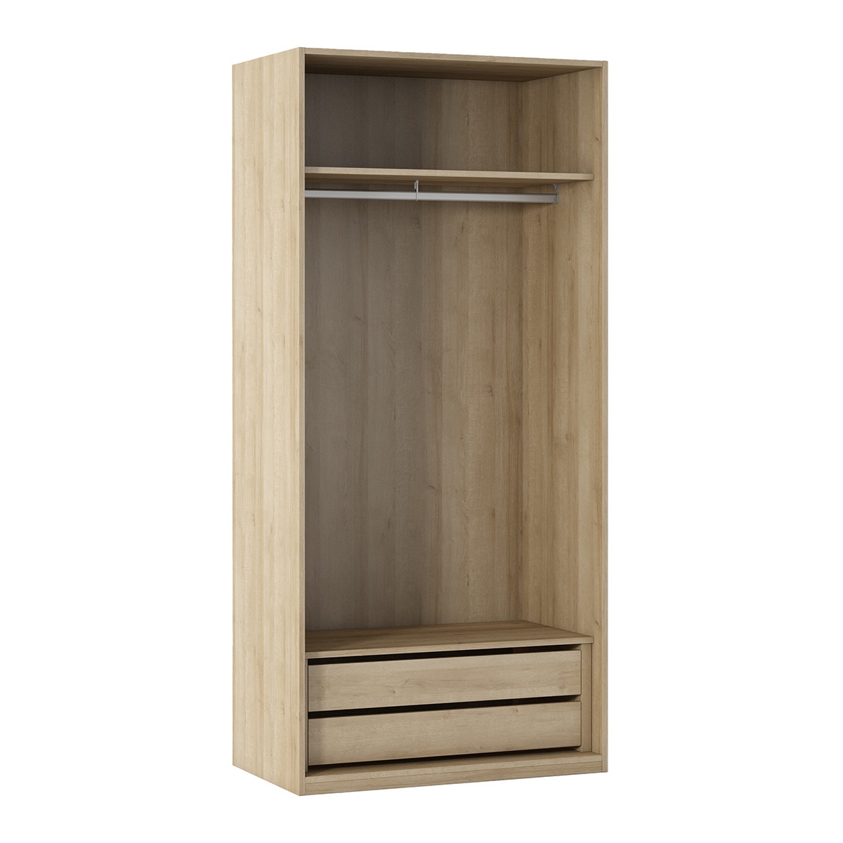 Armario con 2 puertas y 2 cajones Isense El Corte Inglés Canela-2