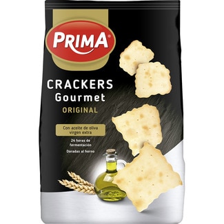 Gourmet Original crackers con aceite de oliva virgen extra paquete 150 g - Prima