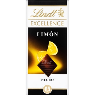 chocolate negro suave con limón intenso tableta 100 g - Lindt Excellence