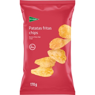 patatas fritas lisas Sin Gluten bolsa 170 g - El Corte Ingles