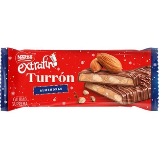 turrón de chocolate almendrado Calidad Suprema tableta 230 g - Nestle Extrafino