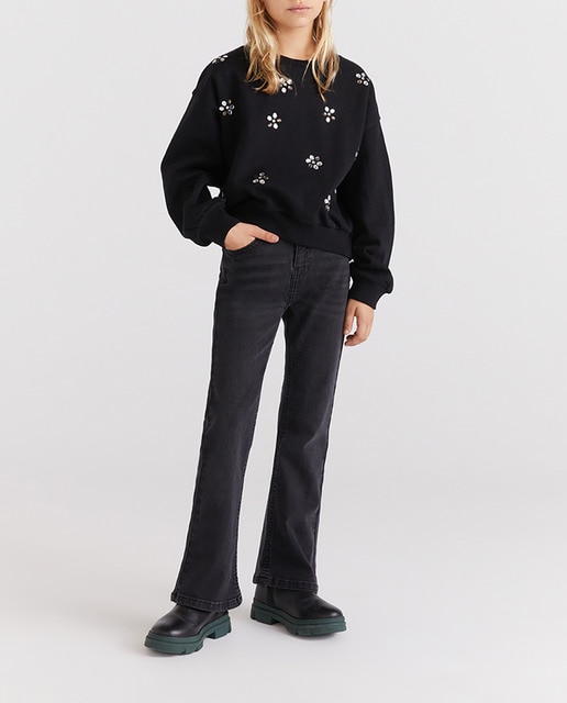 Imagen 0 de Sudadera de niña con brillos y manga larga