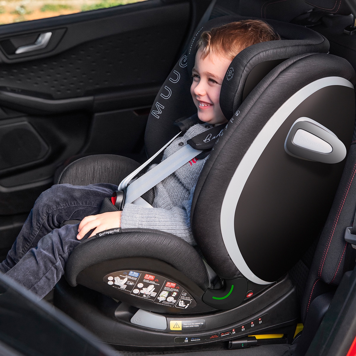 Cadeira Auto MUUGI I-Size - 40-150 cm Cinzento-escuro-10