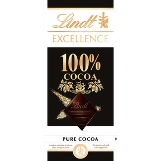 chocolate negro 100% cacao tableta 50 g - Lindt Excellence