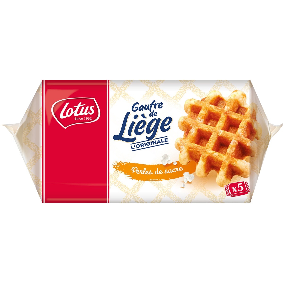 gofres de lieja con perlas de azúcar 5 unidades paquete 250 g