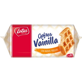 gofres de vainilla 8 unidades paquete 289 g - Lotus