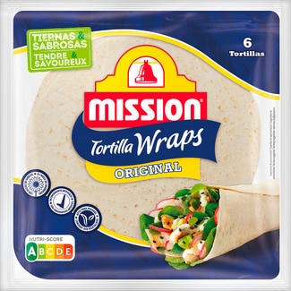 tortilla wraps original 6 tortillas bolsa 240 g - Mission