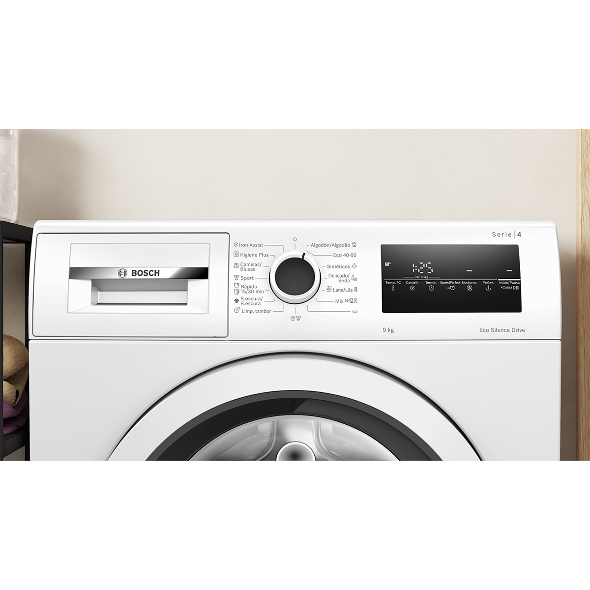 Máquina de Lavar Roupa Bosch Serie 4 WAN24200EP Iron Assist, Carga Frontal de 9 K e de 1200 rpm - Branco Branco-11