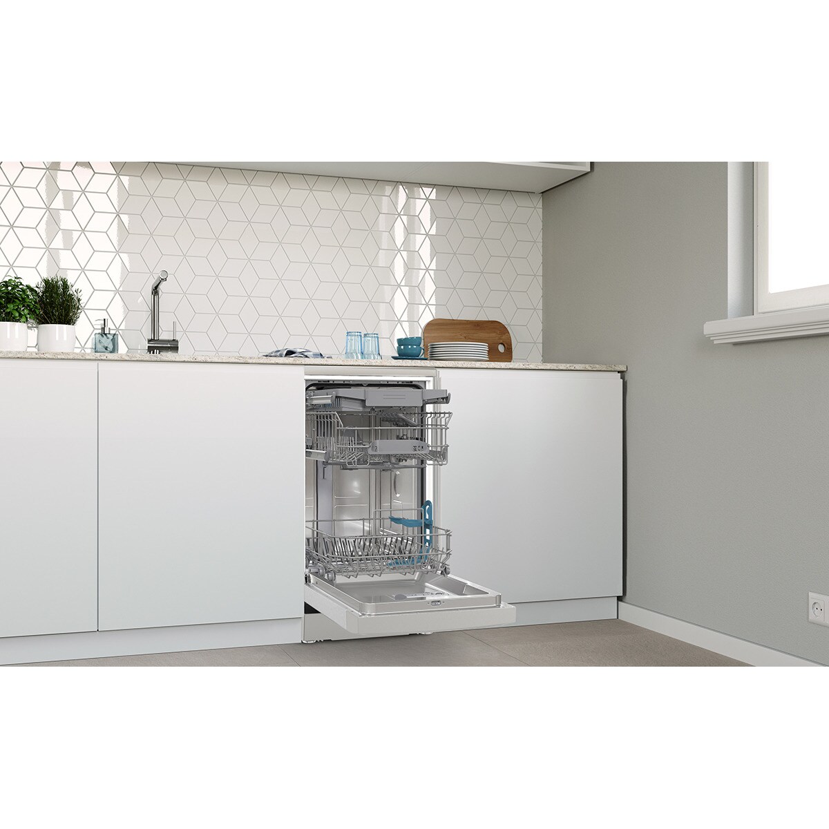 Lavavajillas Balay 10 servicios, Bandeja Cubiertos, 45 cm - 3VN5360IA Acero antihuellas-6