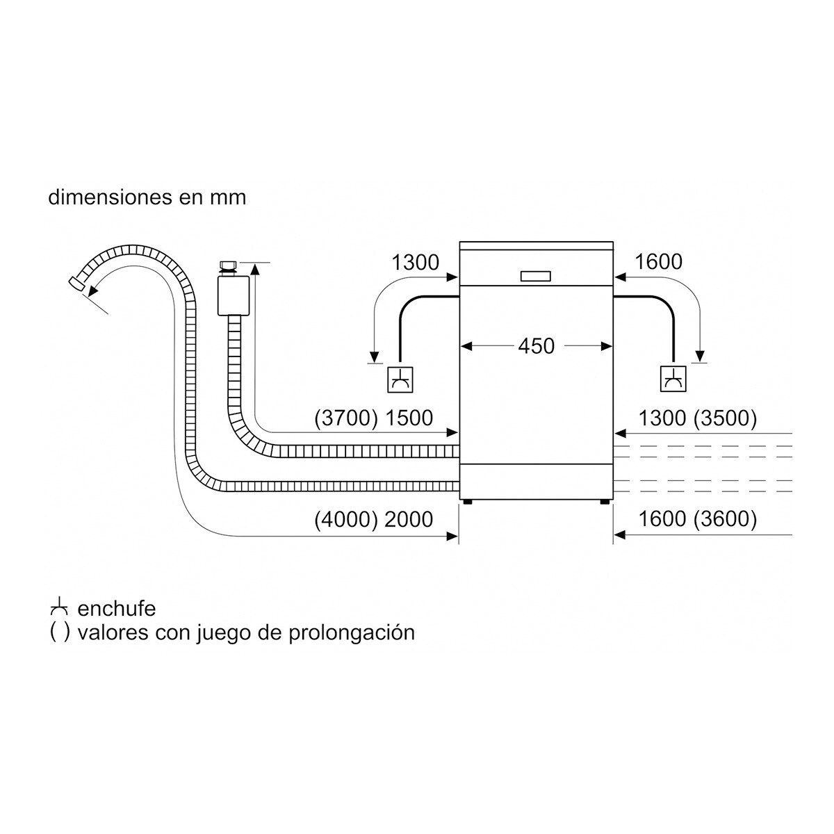 Lavavajillas Balay 10 servicios, Bandeja Cubiertos, 45 cm - 3VN5360IA Acero antihuellas-2