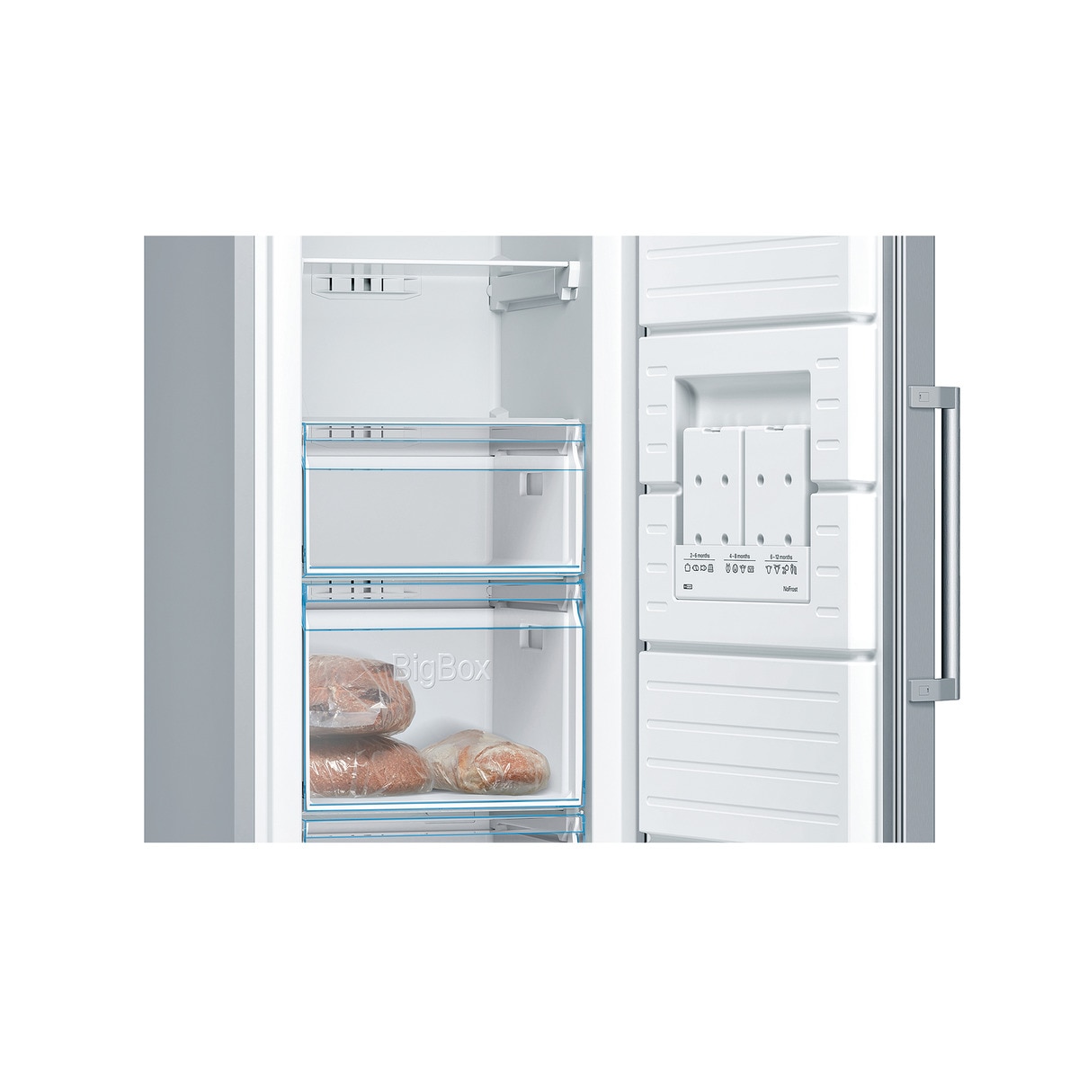 Congelador vertical Bosch No Frost Serie 4 - GSN36VIEP Acero inoxidable antihuellas-5