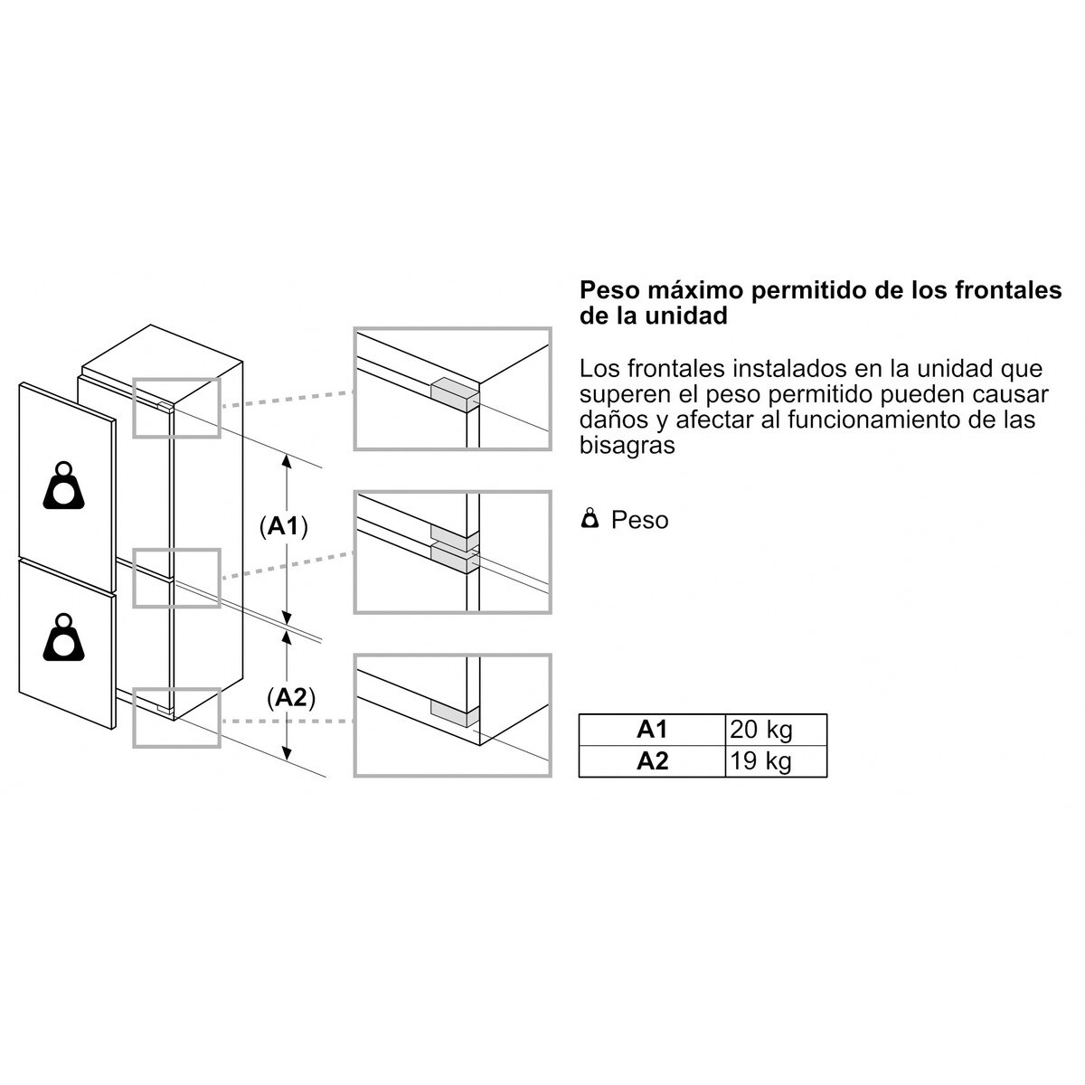 Frigorífico Combinado Encastrável Bosch Serie 4 KBN96VFE0 No Frost de 193,5 cm Branco-12