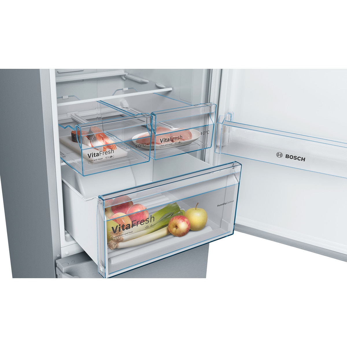 Frigorífico combi Bosch VitaFresh Serie 4, Master Chef - KGN49XIDQ Acero inoxidable antihuellas-6
