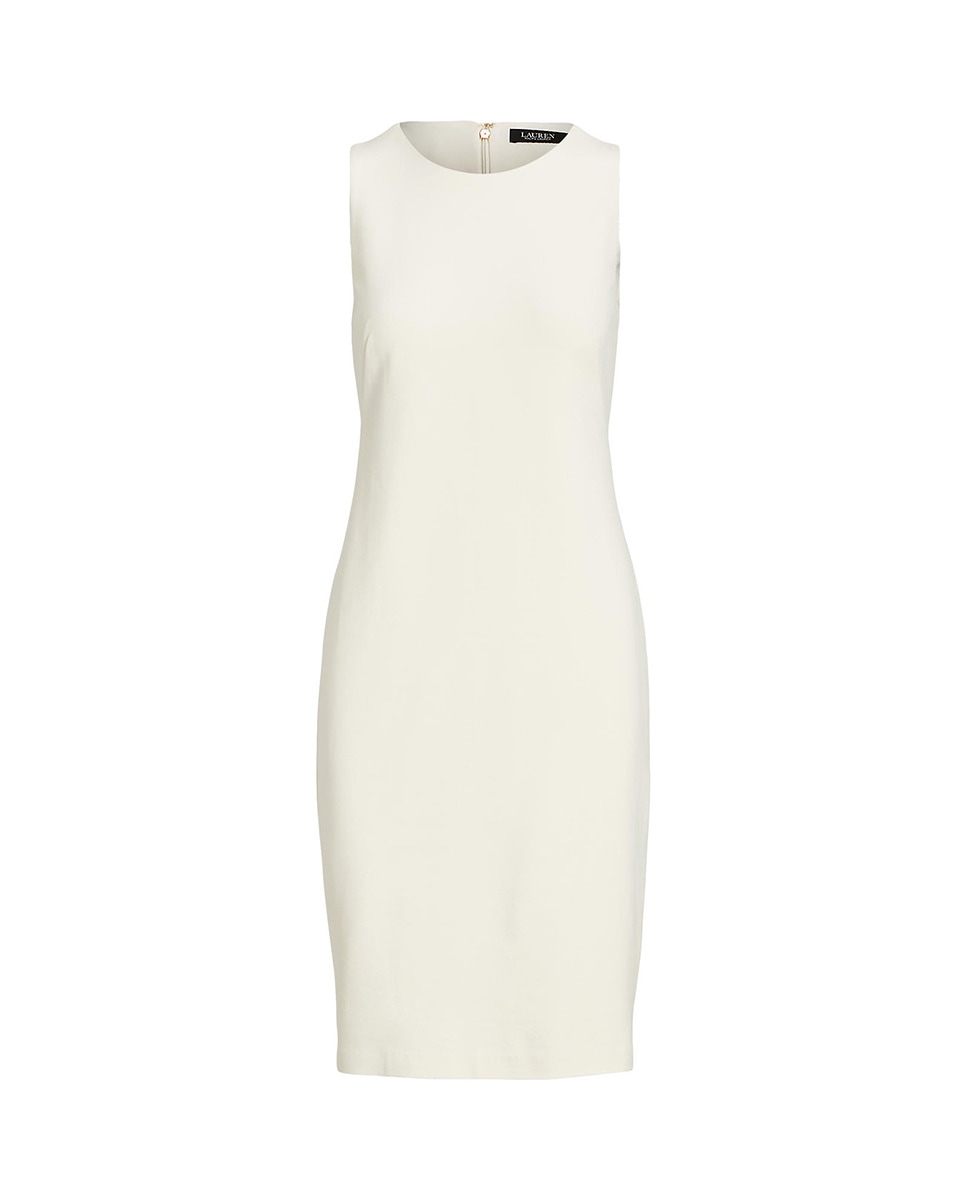 Vestido curto sem mangas Branco-6
