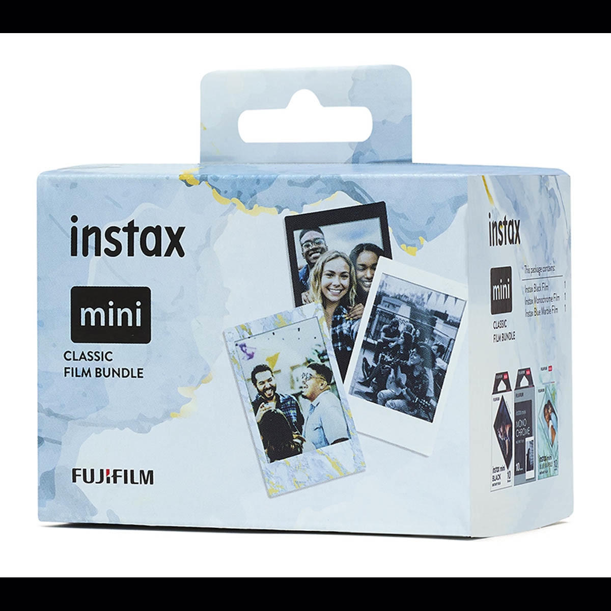 Kit de Filmes Instax Mini CLASSIC, 30 Fotos (10xBlue Marble, 10xBlack Frame, 10xMonochrome) 2