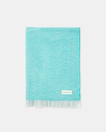 Imagen 0 de Bufanda lisa en coral con flecos finos