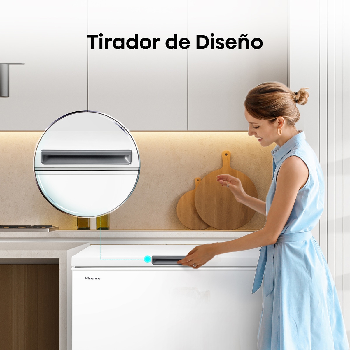 Congelador horizontal Hisense Defrost - FT386D4AWLYE Blanco-11