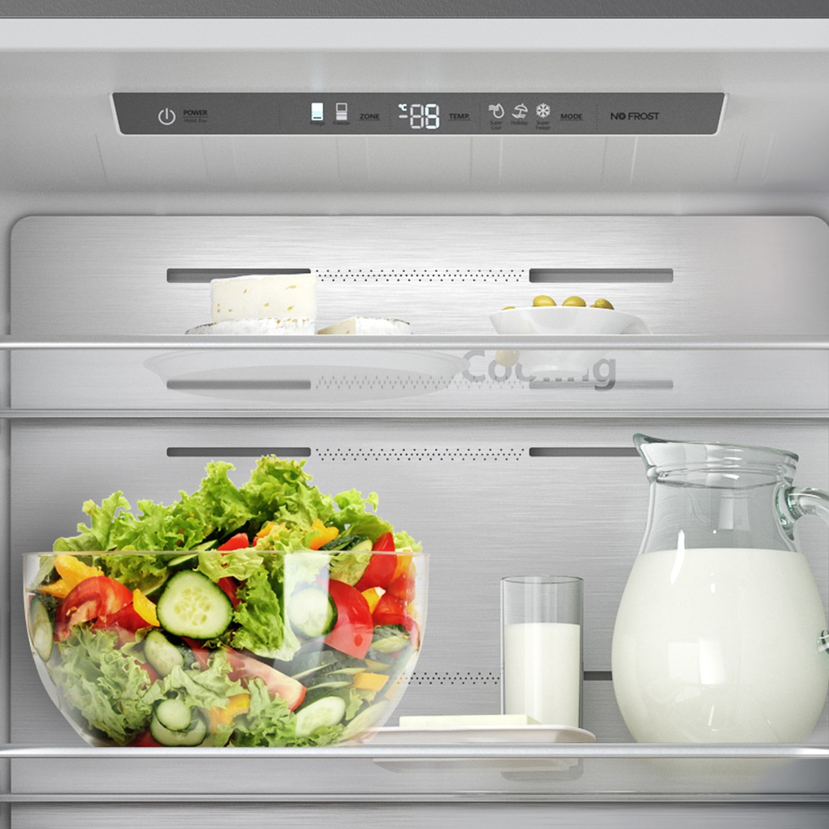 Frigorífico combi Hisense Inverter Multi Air Flow - RT641N4AIE Inox-10