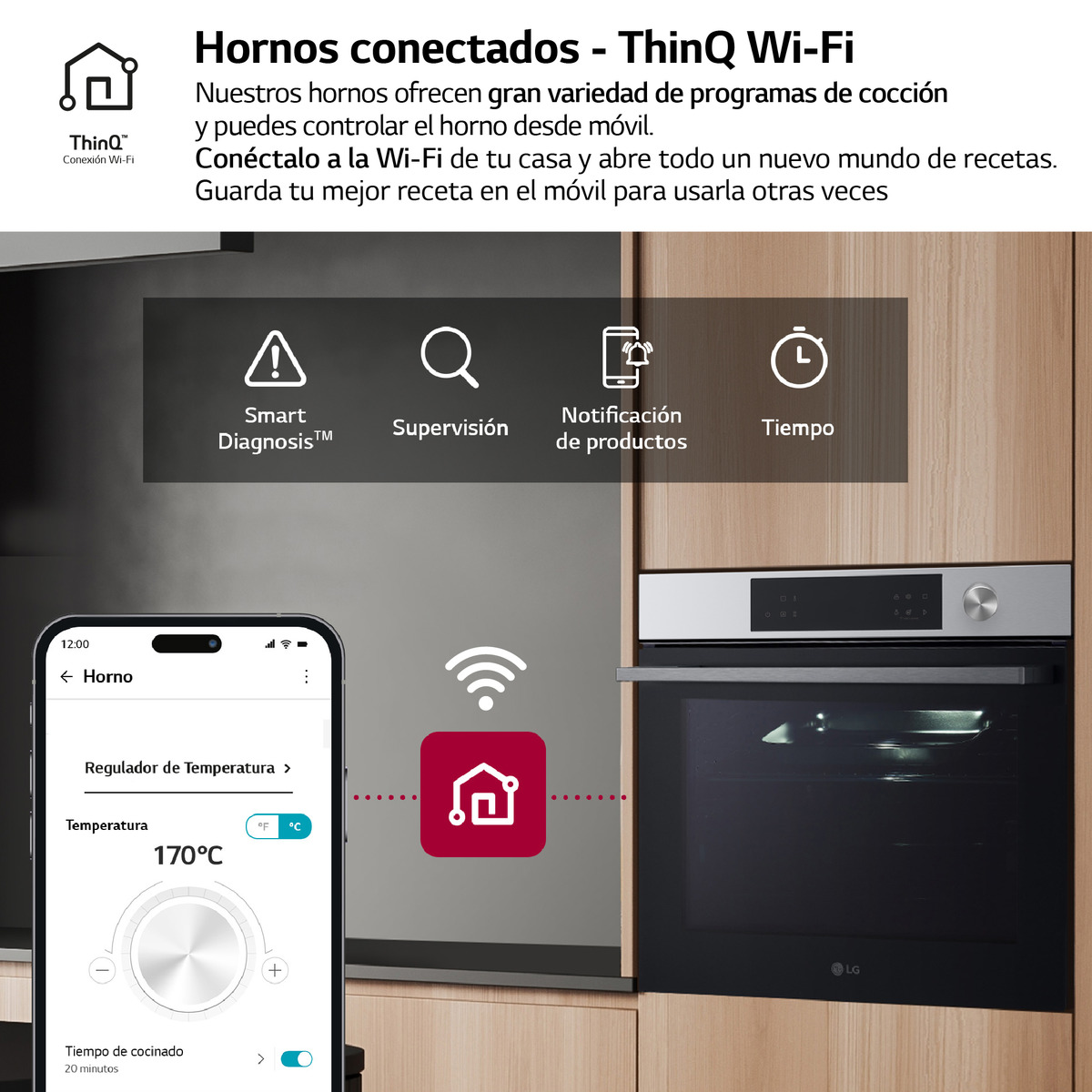 Horno multifunción LG Pirolisis, 76 l,  función Instaview - WSED7613S Inox-5