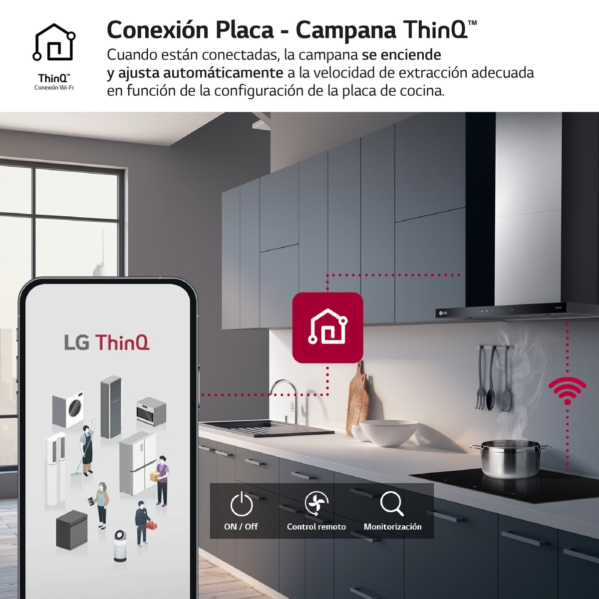 Exaustor de Parede LG HCEZ2426S com 3 Níveis de Extração + Boost e de 60 cm - Inox e Preto Inox/Preto-9