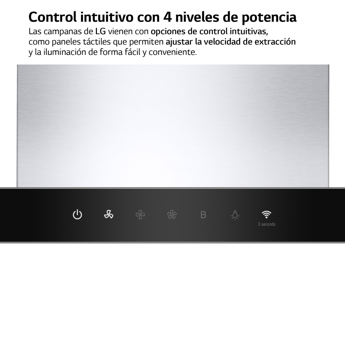 Exaustor de Parede LG HCEZ2426S com 3 Níveis de Extração + Boost e de 60 cm - Inox e Preto Inox/Preto-7