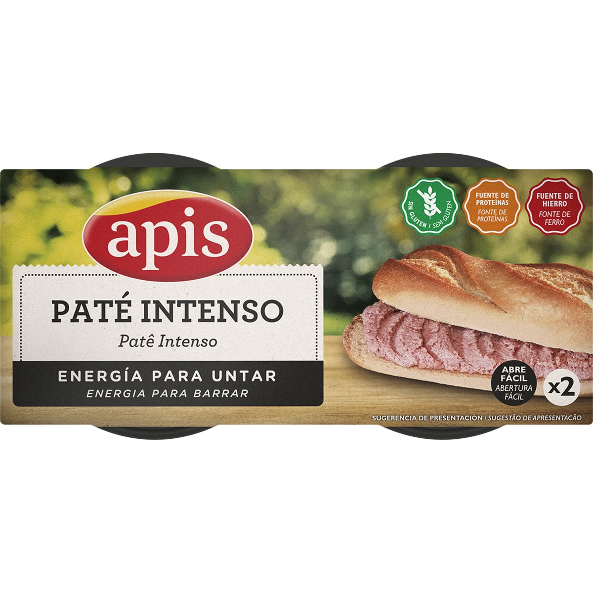 paté de hígado de cerdo sabor intenso sin gluten pack 2 latas 80 g
