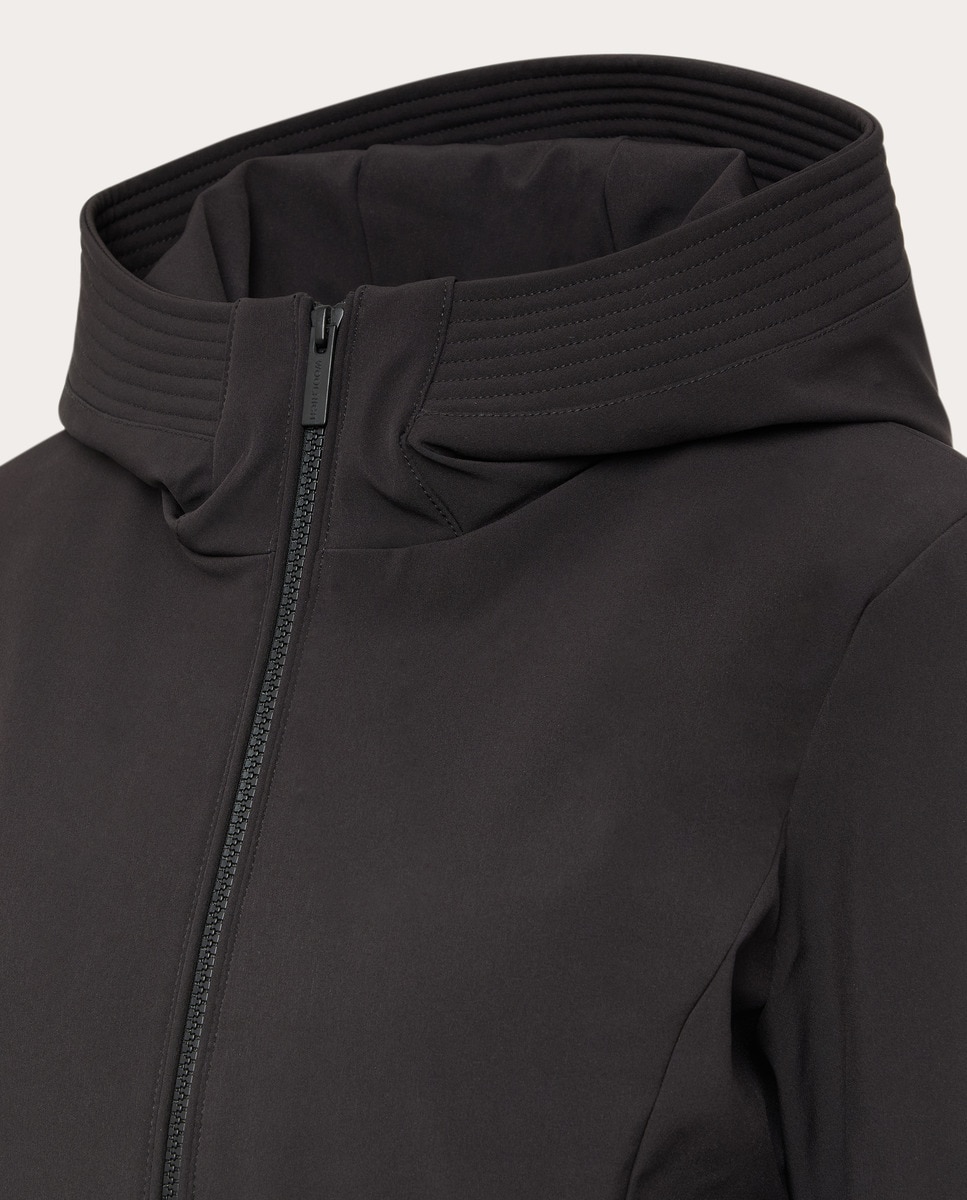 Parka con plumas Negro-5