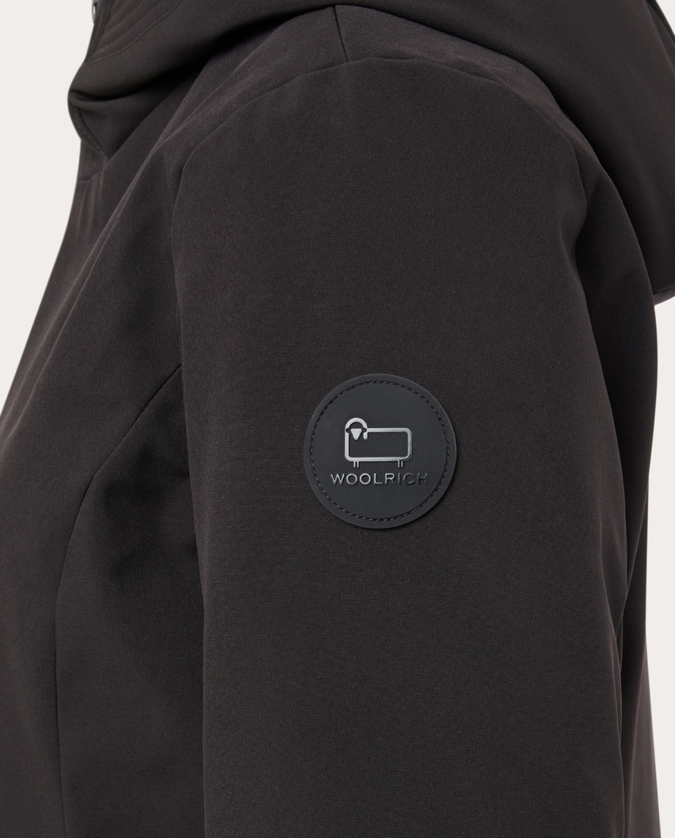 Parka con plumas Negro-3