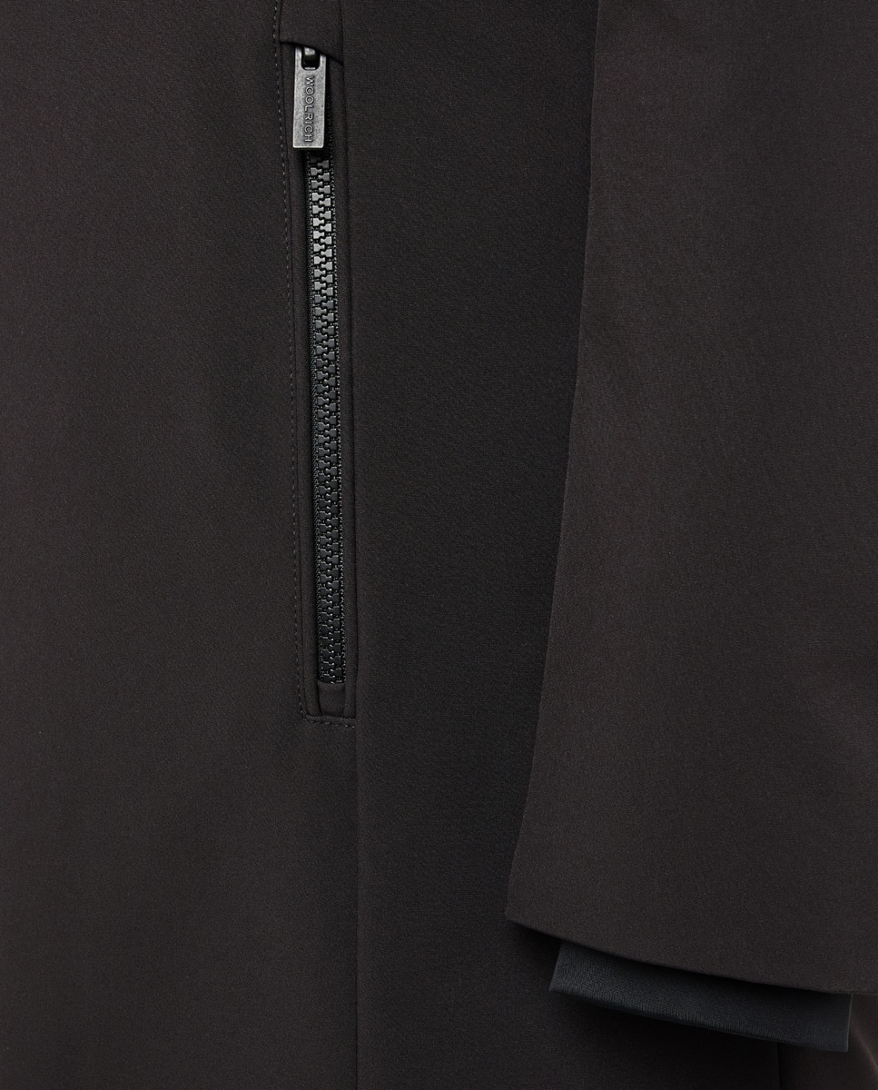 Parka con plumas Negro-4