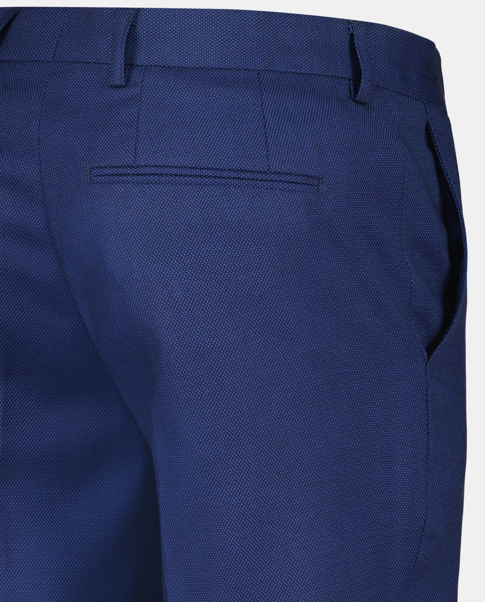 Calças com Estrutura Azul-marinho-5