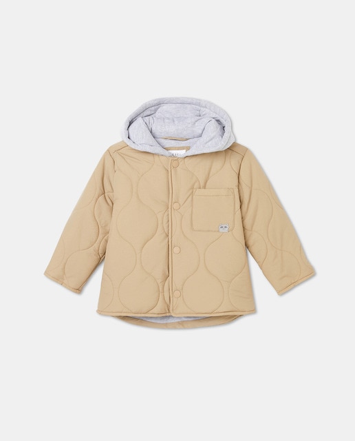 Imagen 0 de Parka acolchada de bebé con capucha de felpa