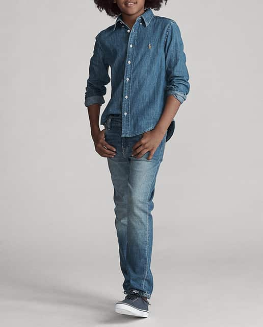 Imagen 0 de Vaquero de niño en azul