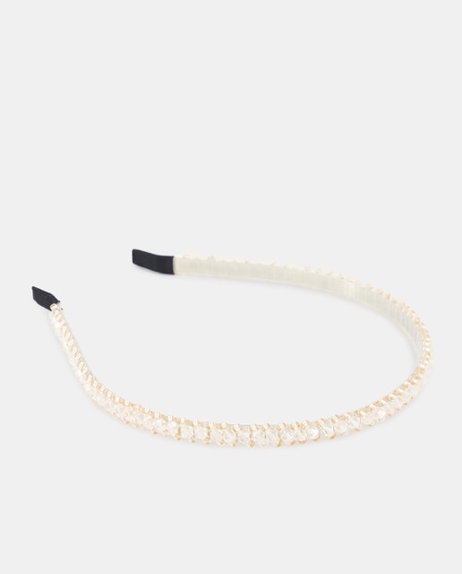 Imagem 0 de Bandolete Fina com Strass - Prateado