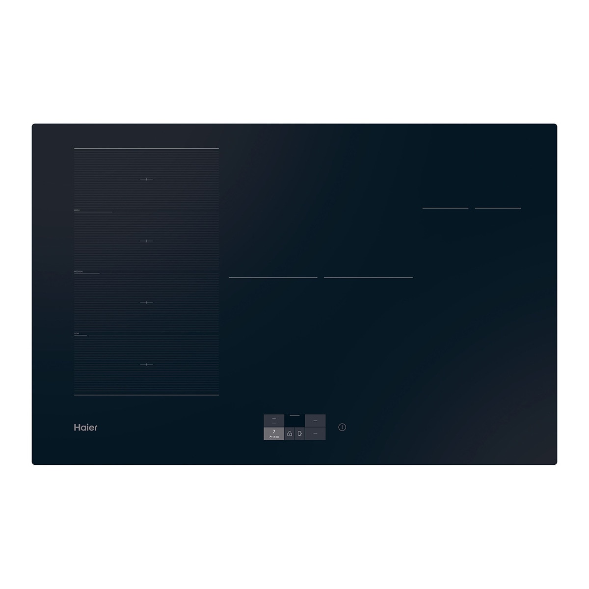Placa de Inducción Haier con WIFI, Zona Flex y 6 zonas I-Touch Series 6 - HAMTSJ86TFTCF/1 Negro-1