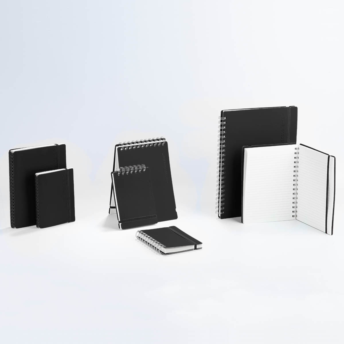 Caderno A5 pautado vacavaliente azul 4