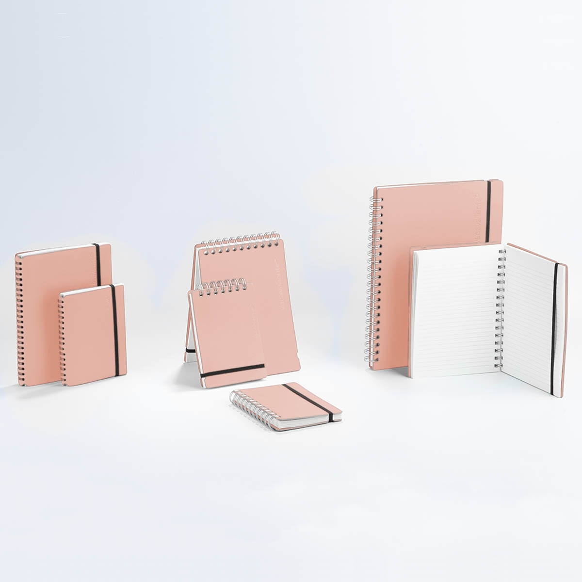 Caderno pautado A6 Vacavaliente rosa 4