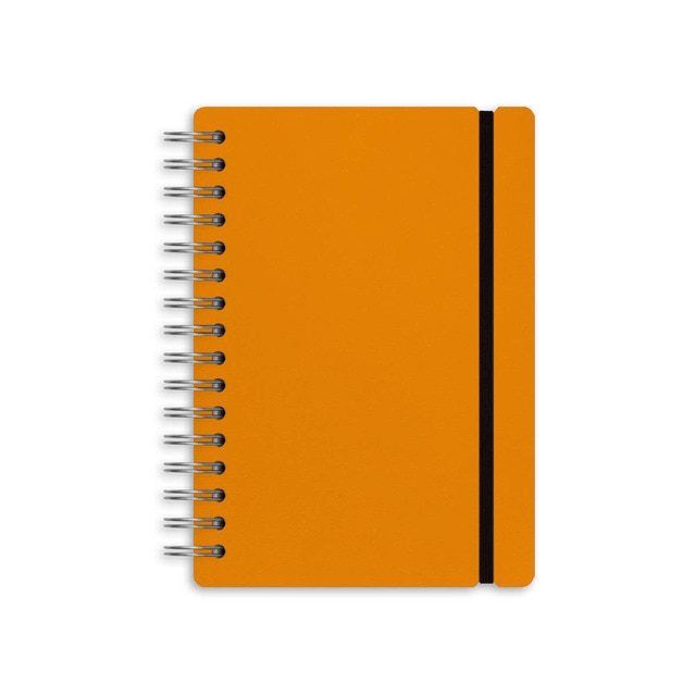 Imagem 0 de Caderno A5 pautado Vacavaliente laranja abóbora