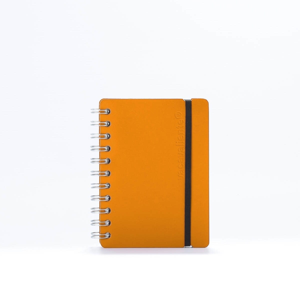 Caderno pautado A6  Vacavaliente laranja abóbora 3