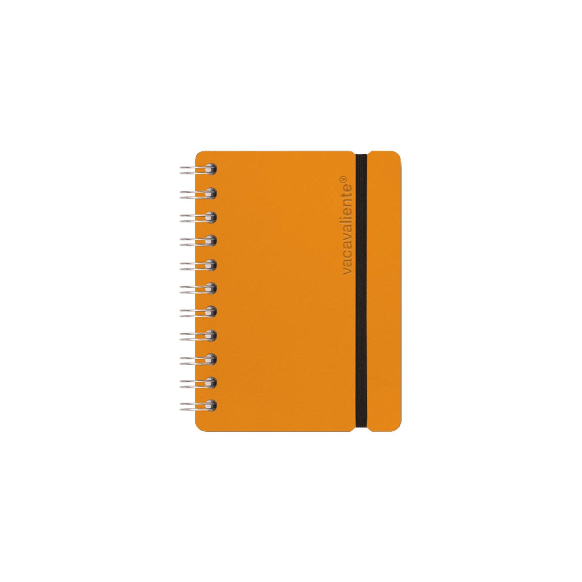 Caderno pautado A6  Vacavaliente laranja abóbora 1