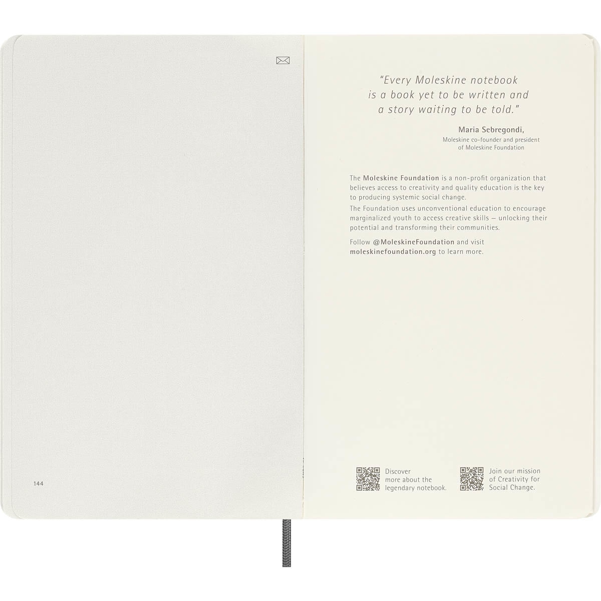 Cuaderno digital large tapa blanda hojas lisas Moleskine negro