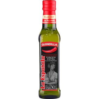 condimento preparado a base de aceite de oliva virgen extra a la guindilla botella 250 ml - La Española